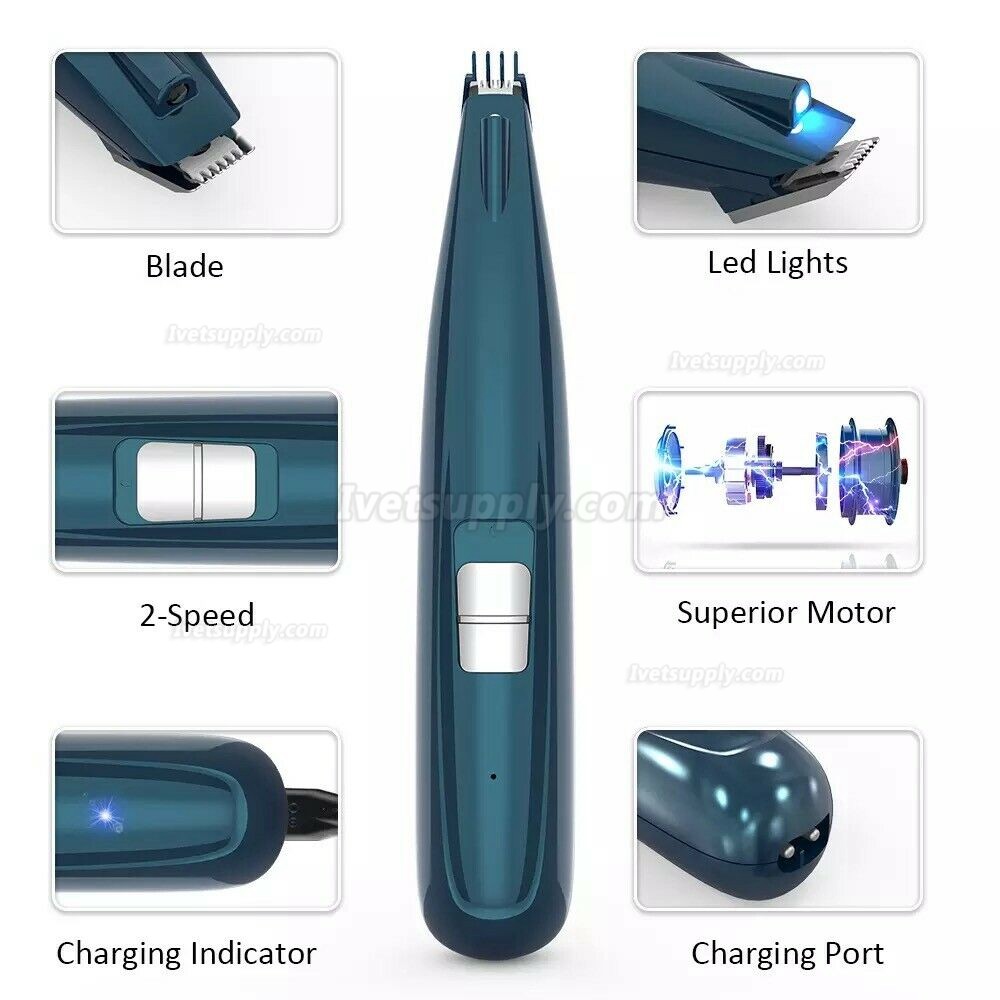 Dog Cat Pet Grooming Kit Rechargeable Cordless Electric Hair Clipper Trimmer